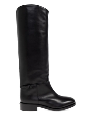 Le Silla buckle-detail leather boots - Black
