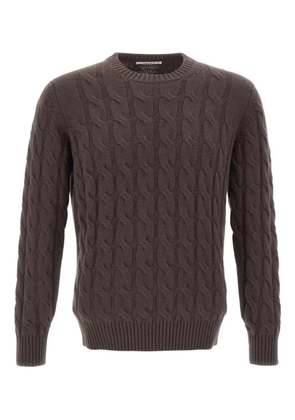 Kangra cable-knit sweater - Brown