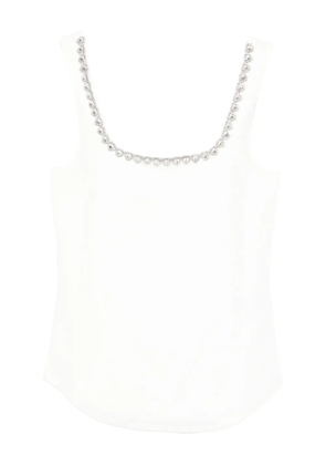 ZIMMERMANN embellished neckline top - White
