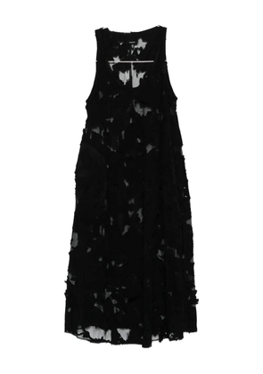 R13 scoop neck midi dress - Black