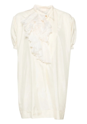 Shanshan Ruan short puff sleeves blouses - Neutrals