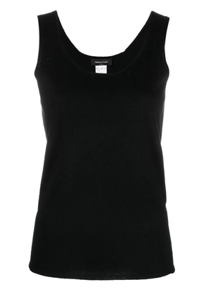 Fabiana Filippi scoop-neck knitted tank top - Black