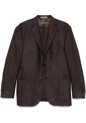Corneliani single-breasted blazer - Brown