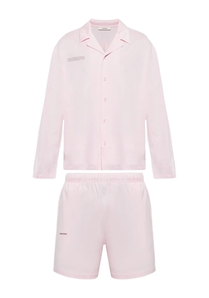 Pangaia slogan-print cotton pyjama set - Pink