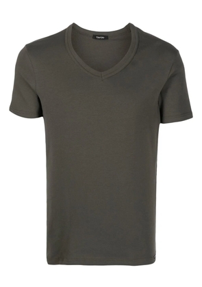 TOM FORD V-neck short-sleeve T-shirt - Green