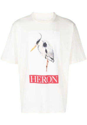 Heron Preston Heron Bird Painted cotton T-shirt - Neutrals