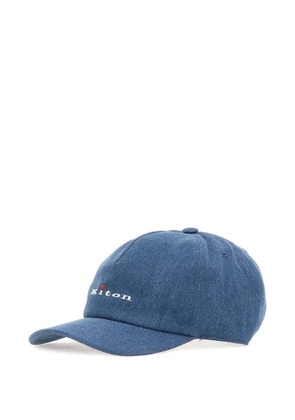 Kiton paneled-desing baseball cap - Blue