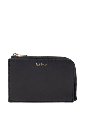 Paul Smith Signature Stripe zip-around leather wallet - Black