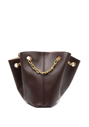 Nanushka chain-link top-handle tote - Brown