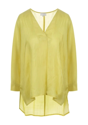 THE ROSE IBIZA V-neck long-sleeve blouse - Yellow