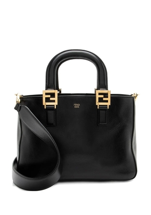 Fendi Pre-Owned small Glacier leather tote bag - Black