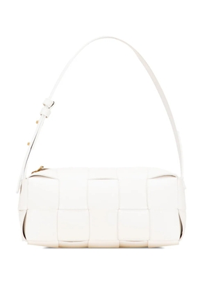 Bottega Veneta Pre-Owned 2012-2025 Small Lambskin Intrecciato Brick Cassette shoulder bag - White