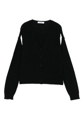 Gimaguas button-front split-sleeve cardigan - Black