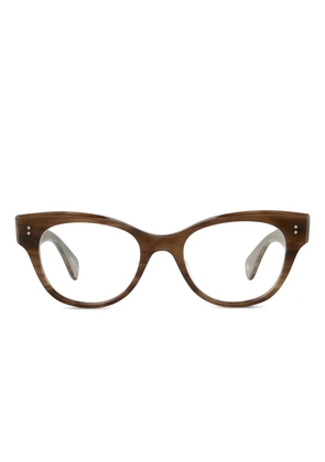 Garrett Leight Octavia cat-eye glasses - Brown
