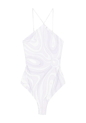 PUCCI halterneck swimsuit - Purple