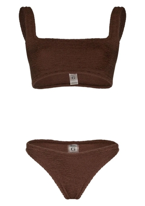 Hunza G Xandra crinkled bikini - Brown