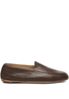 Loro Piana Anton Walk leather loafers - Brown