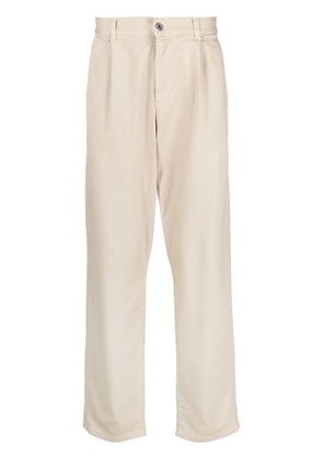 Missoni logo-embroidered mid-rise chinos - Neutrals