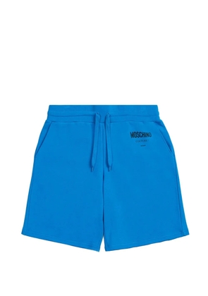 Moschino drawstring logo shorts - Blue