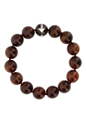 Prada beaded choker necklace - Brown