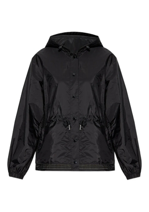 Moncler crochet-trim jacket - Black