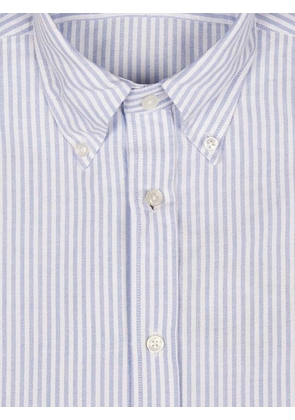 Xacus buttoned striped shirt - White