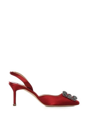 Manolo Blahnik embellished heeled pumps - Red