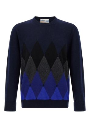 Ballantyne argyle-pattern cashmere sweater - Blue