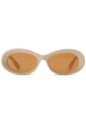 Gucci Eyewear oval-frame sunglasses - Neutrals
