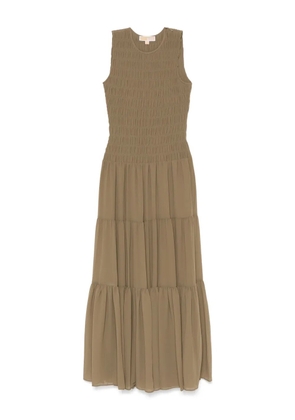 Michael Michael Kors gathered georgette maxi dress - Green