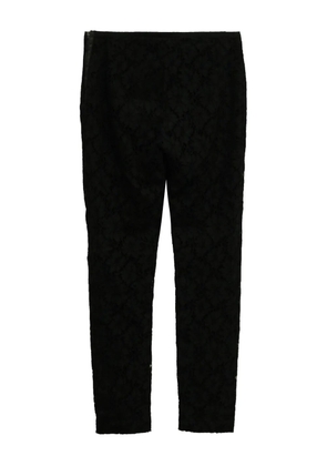 Valentino Garavani Pre-Owned zip-detail lace trousers - Black