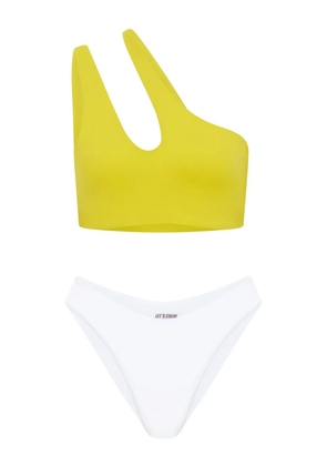 Let's Swim teardrop one-shoulder bikini top - Yellow