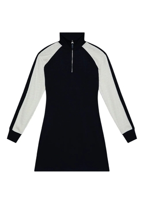 Calvin Klein Jeans zip-up long-sleeve mini dress - Blue