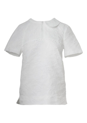 SHUSHU/TONG semi-peter pan collar top - White