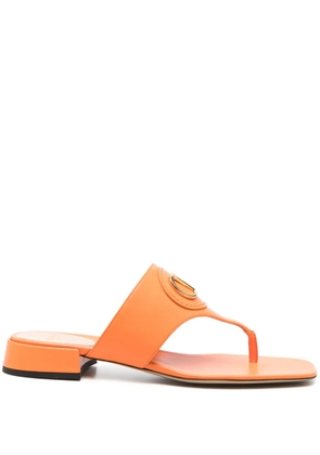 Valentino Garavani VLogo leather slides - Orange