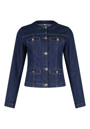 LIU JO breast-pocket button jacket - Blue