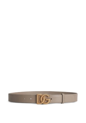 Dolce & Gabbana logo-buckle belt - Neutrals