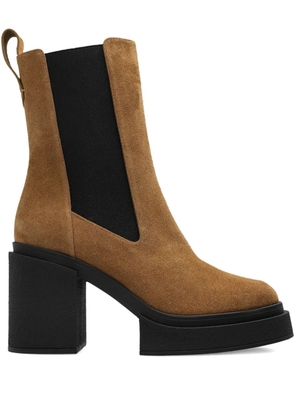 Nodaleto 100mm suede Chelsea boots - Brown