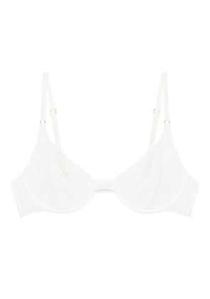 Kiki de Montparnasse crochet demi bra - White