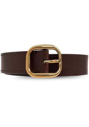 LOEWE rounded leather belt - Brown