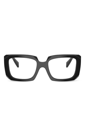 Prada Eyewear geometric-frame glasses - Black
