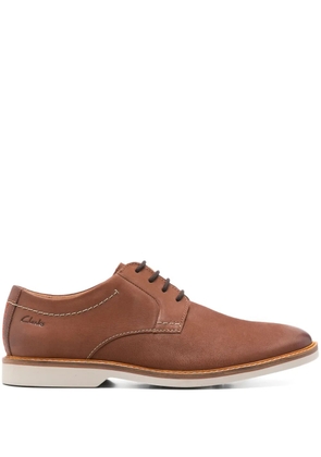 Clarks Atticus lace-up leather Derby shoes - Brown