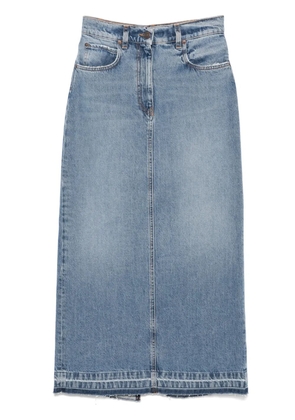 Fortela five-pocket midi skirt - Blue