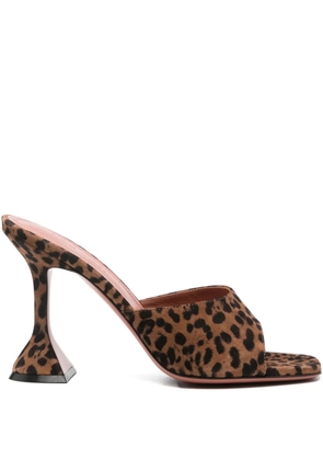 Amina Muaddi 95mm Lupita sandals - Brown