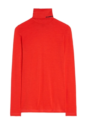 Jil Sander roll-neck T-shirt - Orange