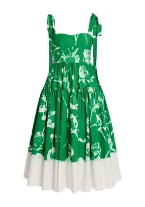 ERDEM floral-print midi dress - Green