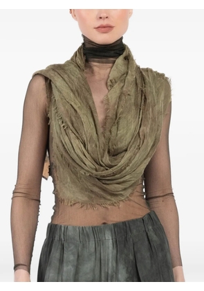 Cortana frayed top - Green