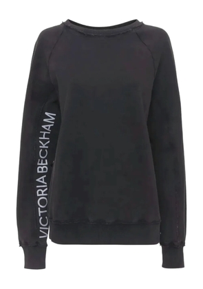 Victoria Beckham raw-edge sweatshirt - Black