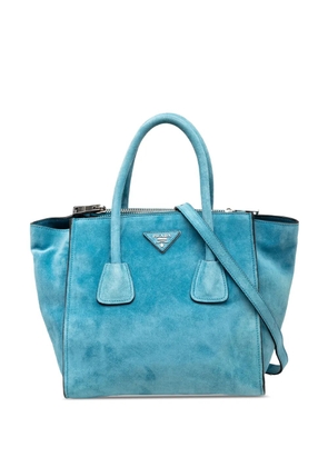 Prada Pre-Owned 2000-2025 Small Scamosciato Twin Pocket satchel - Blue