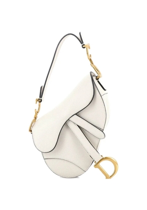 Christian Dior Pre-Owned Saddle Handbag Leather Mini shoulder bag - White